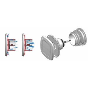 Ario Ventilation redi ario 1690007 valvola di immissione aria per scarichi o 75110 mm